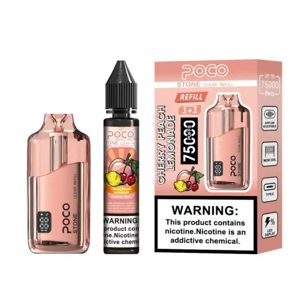 POCO 75K Puffs Stone Kryształowy Jednorazowy Vape z Możliwością Napełniania 75000 z 40ml Płynu Magazyn UE 12 POCO 75K Puffs Stone Kryształowy Jednorazowy Vape z Możliwością Napełniania 75000 z 40ml Płynu Magazyn UE