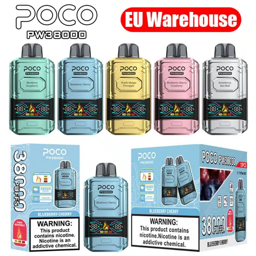 POCO PW 38000 Pufów 38K Najlepszy Jednorazowy Vape Pen Darmowa Wysyłka Magazyn UE 1 POCO PW 38000 Pufów 38K Najlepszy Jednorazowy Vape Pen Darmowa Wysyłka Magazyn UE