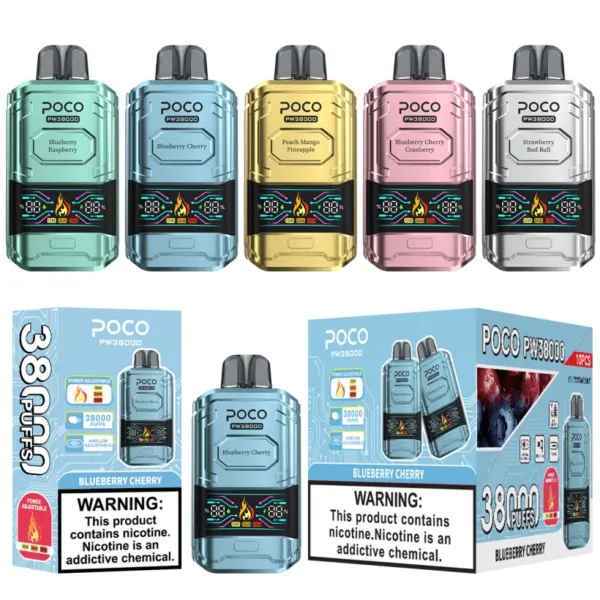 POCO PW 38000 Pufów 38K Najlepszy Jednorazowy Vape Pen Darmowa Wysyłka Magazyn UE 15 POCO PW 38000 Pufów 38K Najlepszy Jednorazowy Vape Pen Darmowa Wysyłka Magazyn UE