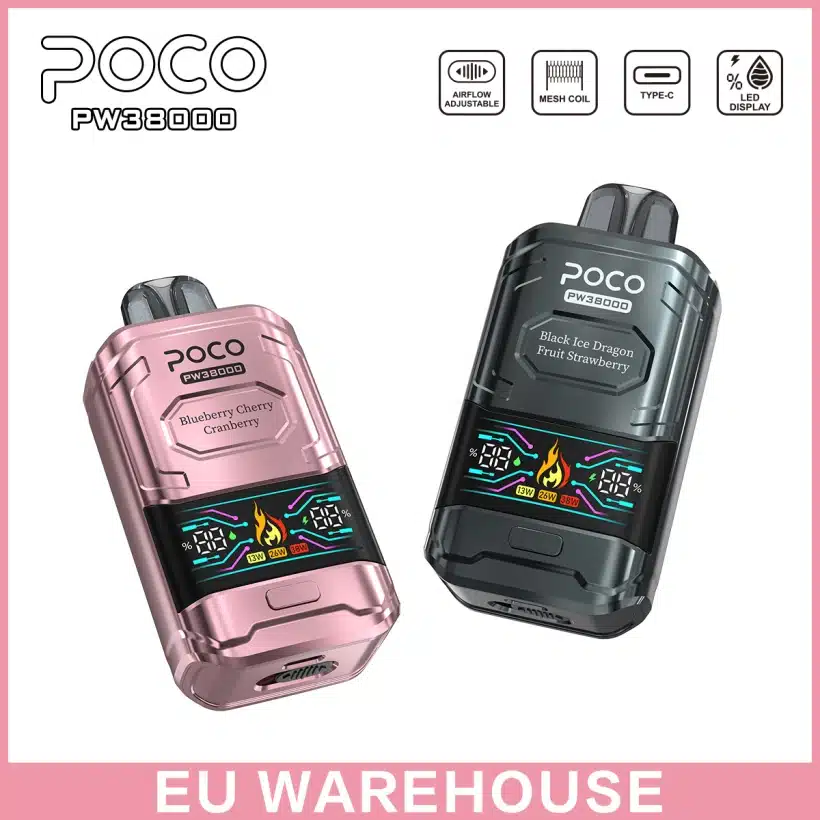 POCO PW 38000 Pufów 38K Najlepszy Jednorazowy Vape Pen Darmowa Wysyłka Magazyn UE 6 POCO PW 38000 Pufów 38K Najlepszy Jednorazowy Vape Pen Darmowa Wysyłka Magazyn UE