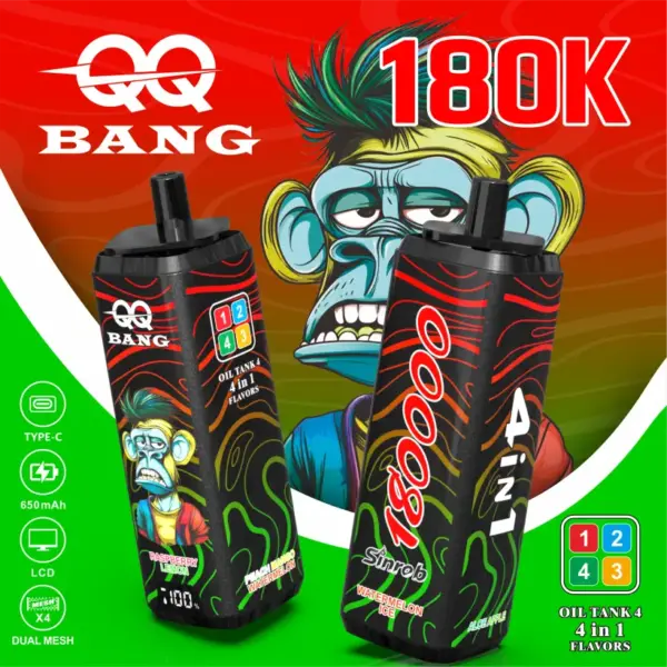QQ Bang 180k Puffs Jednorazowy Vape 4 W 1 180000 Sprzedaż Hurtowa Darmowa Wysyłka 12 QQ Bang 180k Puffs Jednorazowy Vape 4 W 1 180000 Sprzedaż Hurtowa Darmowa Wysyłka