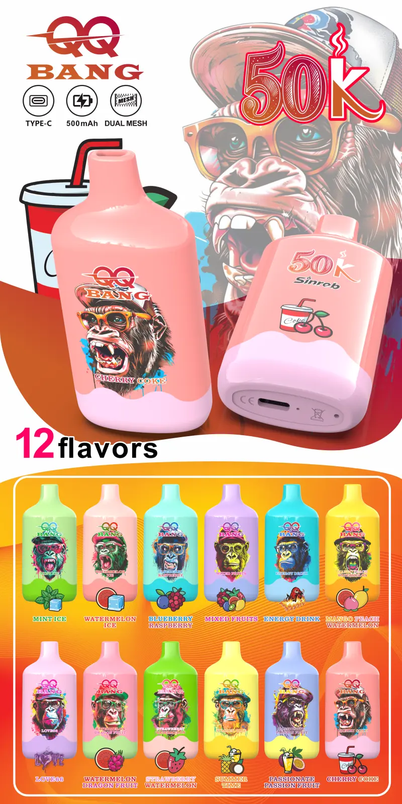 QQ Bang 50000 Puffs 50k Tani Jednorazowy Vape Cena Sprzedaż Hurtowa Darmowa Wysyłka 14 QQ Bang 50000 Puffs 50k Tani Jednorazowy Vape Cena Sprzedaż Hurtowa Darmowa Wysyłka