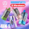 UZY 100K Puffs 4 w 1 Cztery Smaki Jednorazowy Vape 100000 Szybka Dostawa Magazyn UE