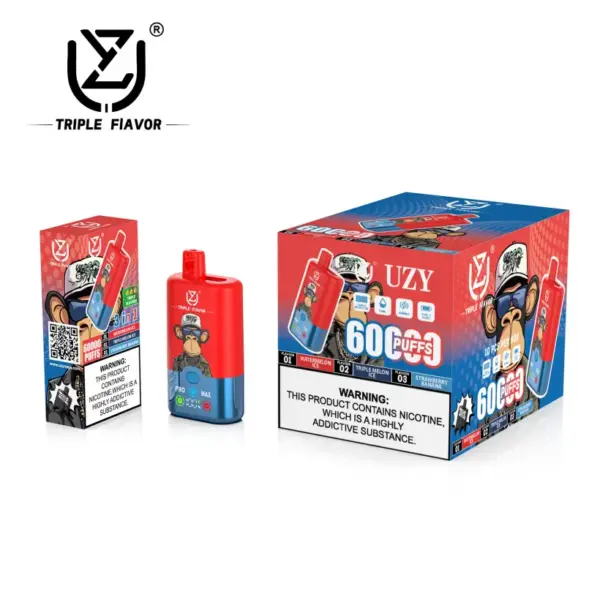 UZY 60K Puffs 3 w 1 Najlepszy Jednorazowy Vape 60000 Darmowa Wysyłka Magazyn UE 10 UZY 60K Puffs 3 w 1 Najlepszy Jednorazowy Vape 60000 Darmowa Wysyłka Magazyn UE