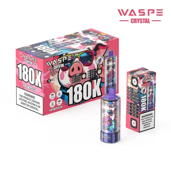 WASPE 180K zaciągnięć 8 w 1 Crystal Jednorazowy Vape 180000 Darmowa wysyłka z magazynu UE 10 WASPE 180K zaciągnięć 8 w 1 Crystal Jednorazowy Vape 180000 Darmowa wysyłka z magazynu UE