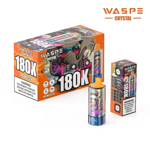 WASPE 180K zaciągnięć 8 w 1 Crystal Jednorazowy Vape 180000 Darmowa wysyłka z magazynu UE 15 WASPE 180K zaciągnięć 8 w 1 Crystal Jednorazowy Vape 180000 Darmowa wysyłka z magazynu UE
