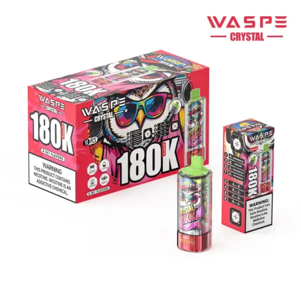 WASPE 180K zaciągnięć 8 w 1 Crystal Jednorazowy Vape 180000 Darmowa wysyłka z magazynu UE 14 WASPE 180K zaciągnięć 8 w 1 Crystal Jednorazowy Vape 180000 Darmowa wysyłka z magazynu UE