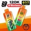 ZOOY 120K Puffs 6 w 1 Jednorazowy Vape 120000 Darmowa wysyłka z magazynu UE