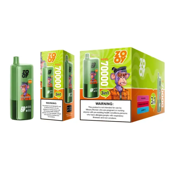 ZOOY 70K Puffs 70000 3 w 1 Potrójne Smaki Jednorazowy Vape Darmowa Wysyłka Magazyn UE 15 ZOOY 70K Puffs 70000 3 w 1 Potrójne Smaki Jednorazowy Vape Darmowa Wysyłka Magazyn UE