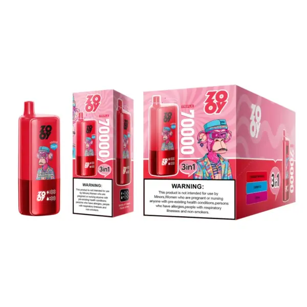 ZOOY 70K Puffs 70000 3 w 1 Potrójne Smaki Jednorazowy Vape Darmowa Wysyłka Magazyn UE 13 ZOOY 70K Puffs 70000 3 w 1 Potrójne Smaki Jednorazowy Vape Darmowa Wysyłka Magazyn UE