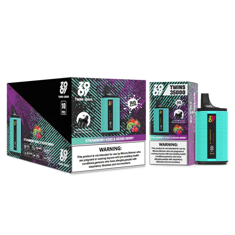 ZOOY Twins 35K Puffs 2 w 1 Jednorazowy Vape Hurt 35000 Magazyn UE 3 ZOOY Twins 35K Puffs 2 w 1 Jednorazowy Vape Hurt 35000 Magazyn UE