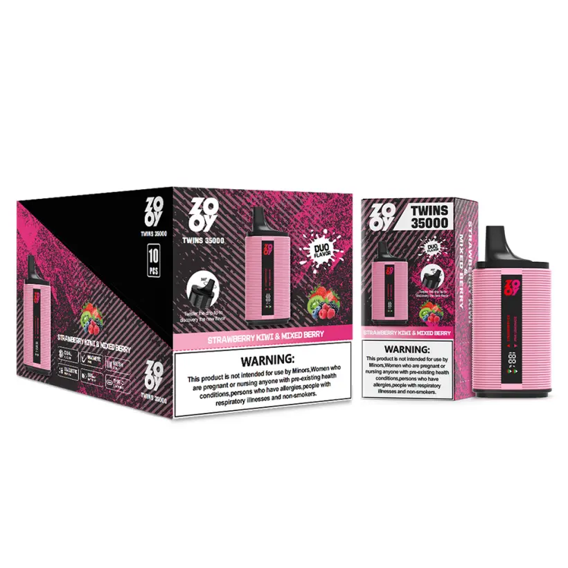 ZOOY Twins 35K Puffs 2 w 1 Jednorazowy Vape Hurt 35000 Magazyn UE 2 ZOOY Twins 35K Puffs 2 w 1 Jednorazowy Vape Hurt 35000 Magazyn UE