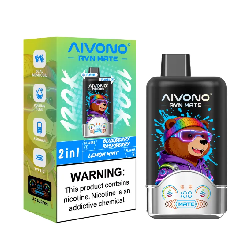 Aivono 120K Puffs 2 In 1 Smaki Avn Mate Jednorazowy E Papieros Elektroniczny Hurt Sprzedaż Darmowa Wysyłka 6 Aivono 120K Puffs 2 In 1 Smaki Avn Mate Jednorazowy E Papieros Elektroniczny Hurt Sprzedaż Darmowa Wysyłka