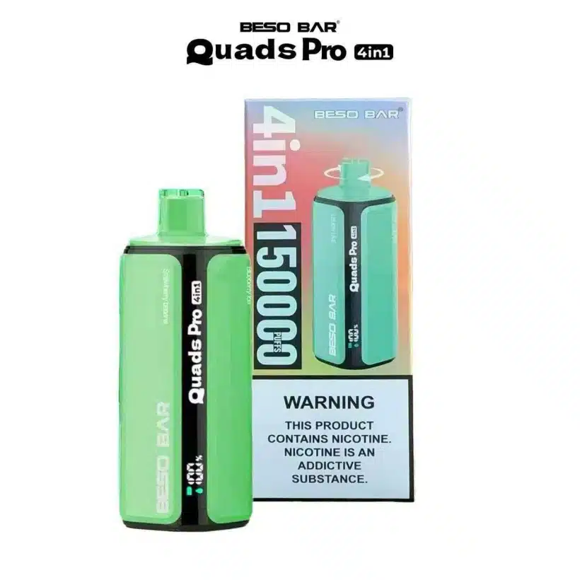 BESO BAR Quads Pro 150K Puffs 4 w 1 Jednorazowy Vape o Smakach Owocowych Darmowa Wysyłka 5 BESO BAR Quads Pro 150K Puffs 4 w 1 Jednorazowy Vape o Smakach Owocowych Darmowa Wysyłka