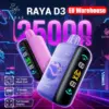 ELF BAR 25K Puffs 25000 RAYA D3 Jednorazowy Vape Magazyn UE