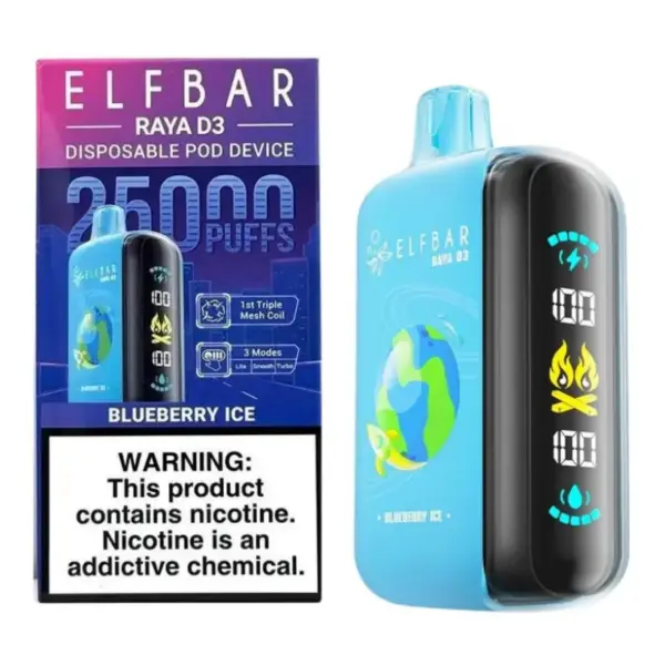 ELF BAR 25K Puffs 25000 RAYA D3 Jednorazowy Vape Magazyn UE
