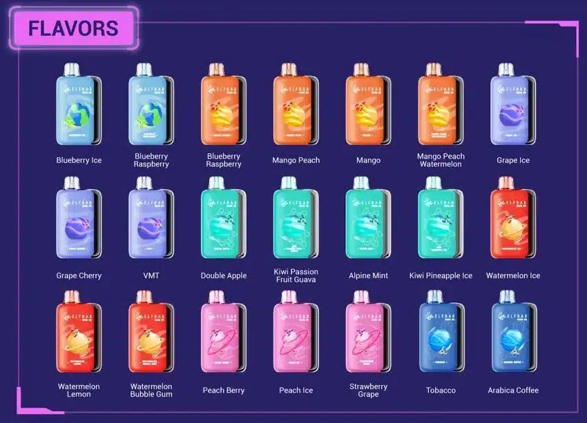 ELF BAR 25K Puffs 25000 RAYA D3 Jednorazowy Vape Magazyn UE 16 ELF BAR 25K Puffs 25000 RAYA D3 Jednorazowy Vape Magazyn UE