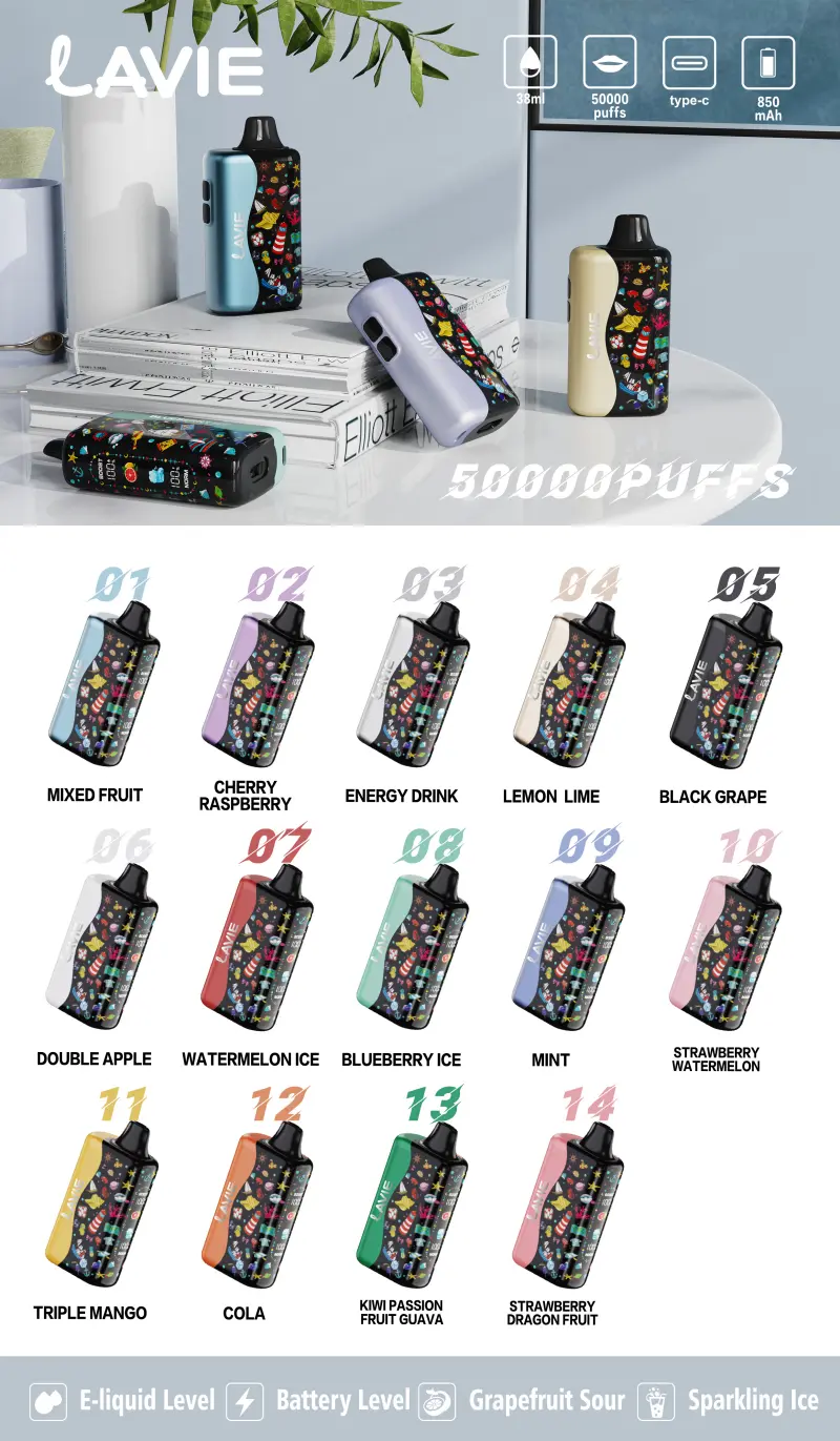 Lavie 50K Puffs 50000 Najlepszy Jednorazowy E Papieros Hurt Darmowa Wysyłka 16 Lavie 50K Puffs 50000 Najlepszy Jednorazowy E Papieros Hurt Darmowa Wysyłka