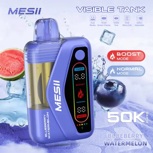 Mesii 50K Puffs Visible Tank Dual Mode Sigaretta Elettronica Usa E Getta 50000 Spedizione Gratuita 9 Mesii 50K Puffs Visible Tank Dual Mode Jednorazowy E Papieros 50000 Darmowa Wysyłka