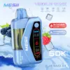 Mesii 50K Puffs Visible Tank Dual Mode Jednorazowy E Papieros 50000 Darmowa Wysyłka