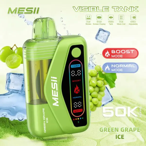 Mesii 50K Puffs Visible Tank Dual Mode Sigaretta Elettronica Usa E Getta 50000 Spedizione Gratuita 10 Mesii 50K Puffs Visible Tank Dual Mode Jednorazowy E Papieros 50000 Darmowa Wysyłka
