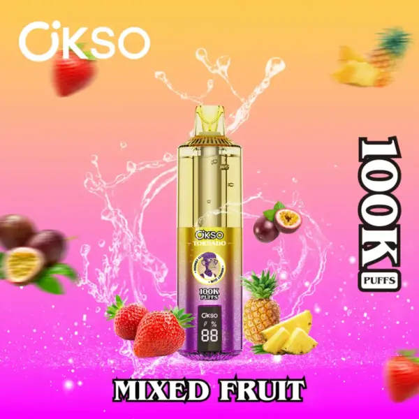 OKSO Tornado 100k Puffs 100000 Wkładka Jednorazowa Do E-Papierosa Z Możliwością Ładowania Darmowa Wysyłka