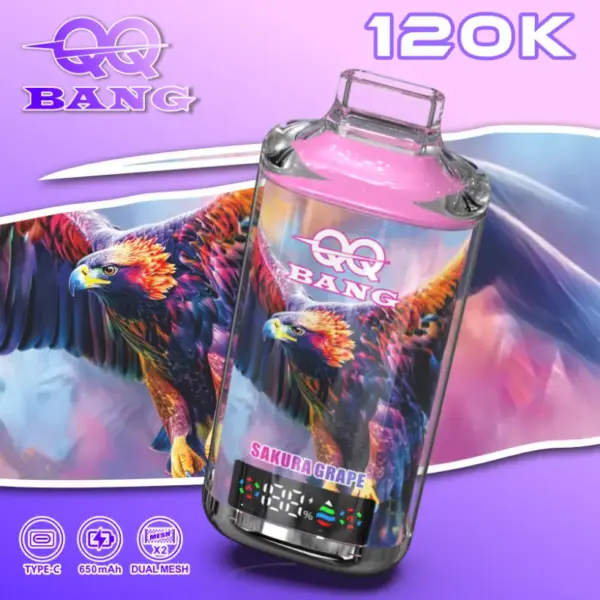 QQ Bang 120K Puffs Crystal Tani Jednorazowy E Papieros 120000 Darmowa Wysyłka