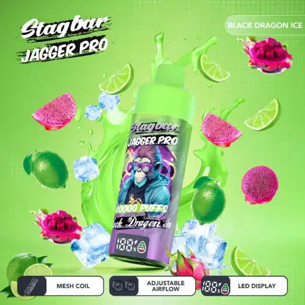 Stagbar Jagger Pro 40K Puffs 40000 Jednorazowy E Papieros Hurt Magazyn UE