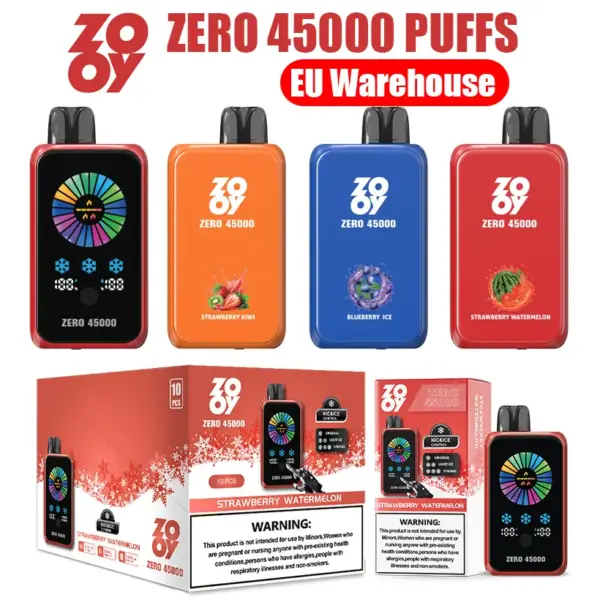 ZOOY ZERO 45K Puffs 45000 Kontrola Nikotyny I Ice Vape Jednorazowy Hurt Magazyn UE