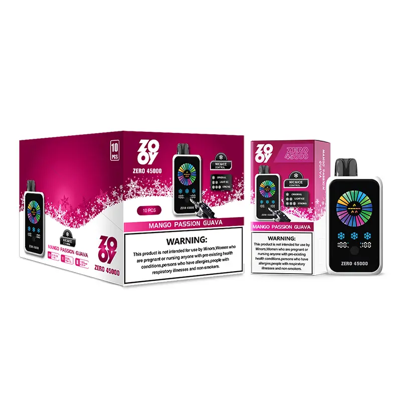 ZOOY ZERO 45K Puffs 45000 Kontrola Nikotyny I Ice Vape Jednorazowy Hurt Magazyn UE 5 ZOOY ZERO 45K Puffs 45000 Kontrola Nikotyny I Ice Vape Jednorazowy Hurt Magazyn UE