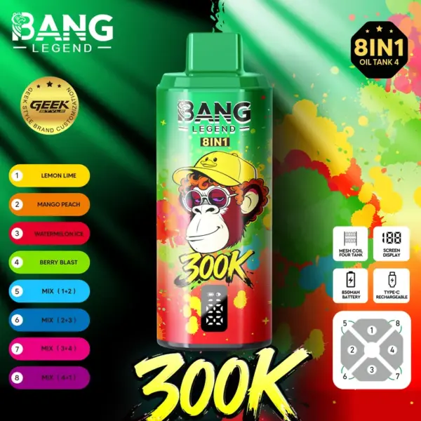 Bang Legend 300000 Zaciągnięć 8 w 1 Smaki Jednorazowy Vape Online Darmowa Wysyłka 13 Bang Legend 300000 Zaciągnięć 8 w 1 Smaki Jednorazowy Vape Online Darmowa Wysyłka