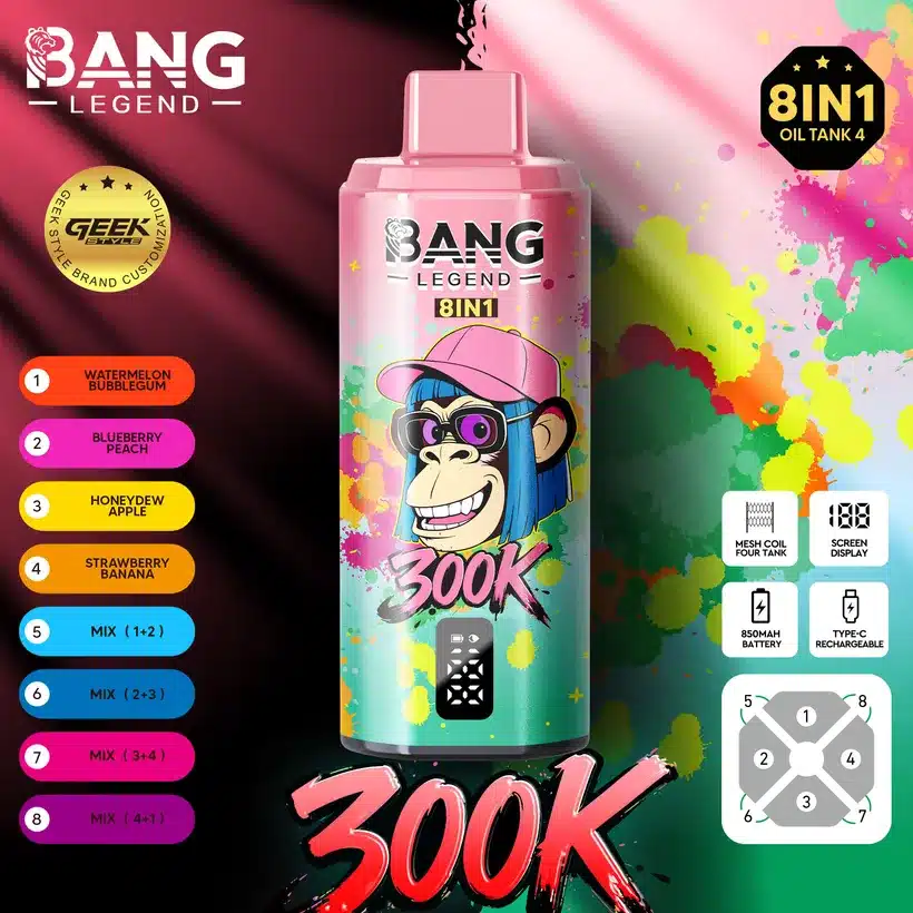 Bang Legend 300000 Zaciągnięć 8 w 1 Smaki Jednorazowy Vape Online Darmowa Wysyłka 2 Bang Legend 300000 Zaciągnięć 8 w 1 Smaki Jednorazowy Vape Online Darmowa Wysyłka