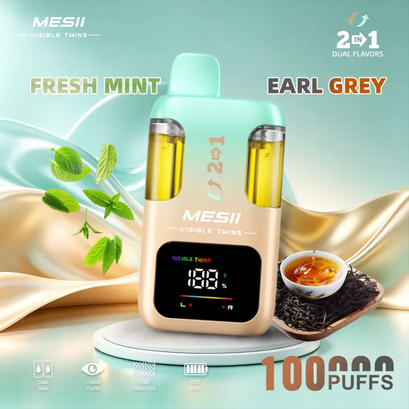 Mesii 100K Zaciągnięć Visible Twins Podwójne Smaki Crystal Jednorazowy Vape Darmowa Wysyłka 3 Mesii 100K Zaciągnięć Visible Twins Podwójne Smaki Crystal Jednorazowy Vape Darmowa Wysyłka