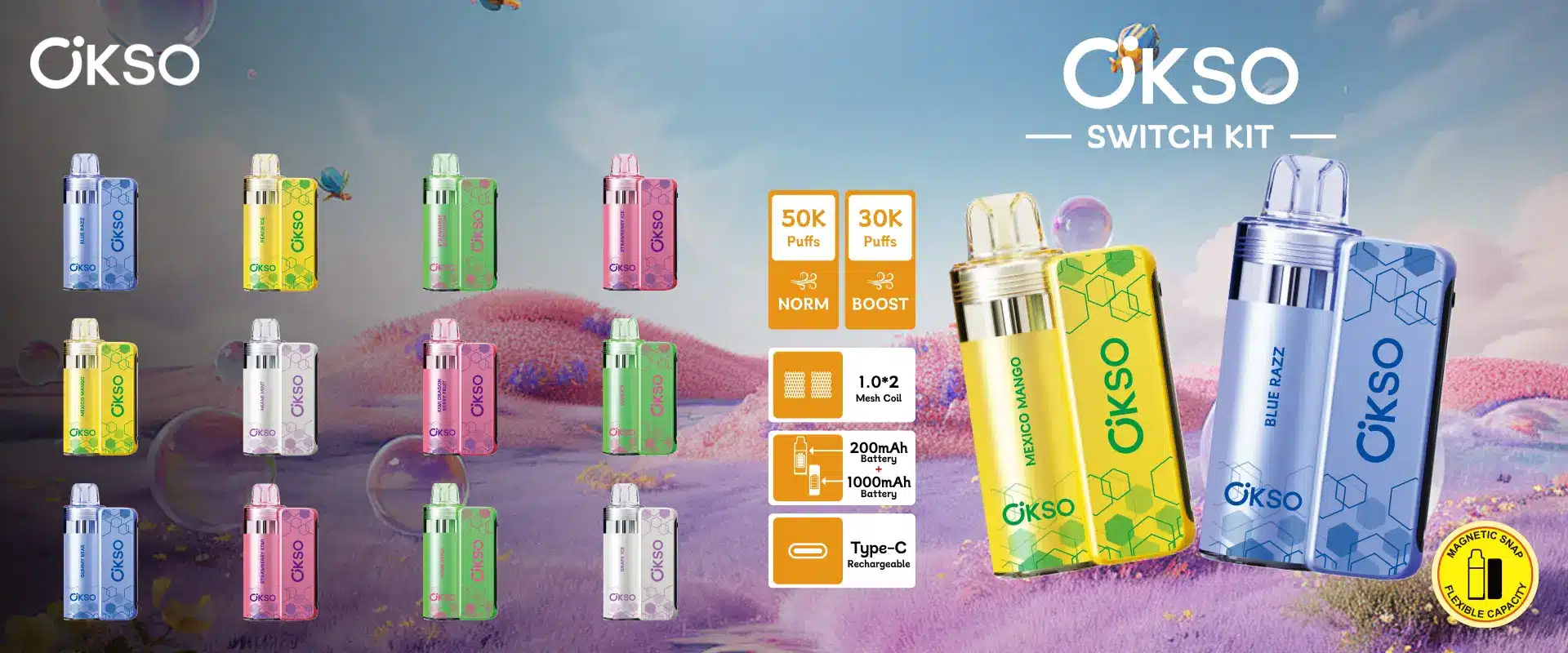 OKSO 50K Puffs 50000 Switch Kit Wyświetlacz UI Vape Jednorazowy Darmowa Wysyłka 16 OKSO 50K Puffs 50000 Switch Kit Wyświetlacz UI Vape Jednorazowy Darmowa Wysyłka