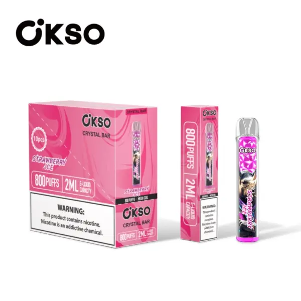 OKSO 800 Puffs Crystal Bar Vape Jednorazowy Tani Hurt Z 2ml E Liquid 9 OKSO 800 Puffs Crystal Bar Vape Jednorazowy Tani Hurt Z 2ml E Liquid