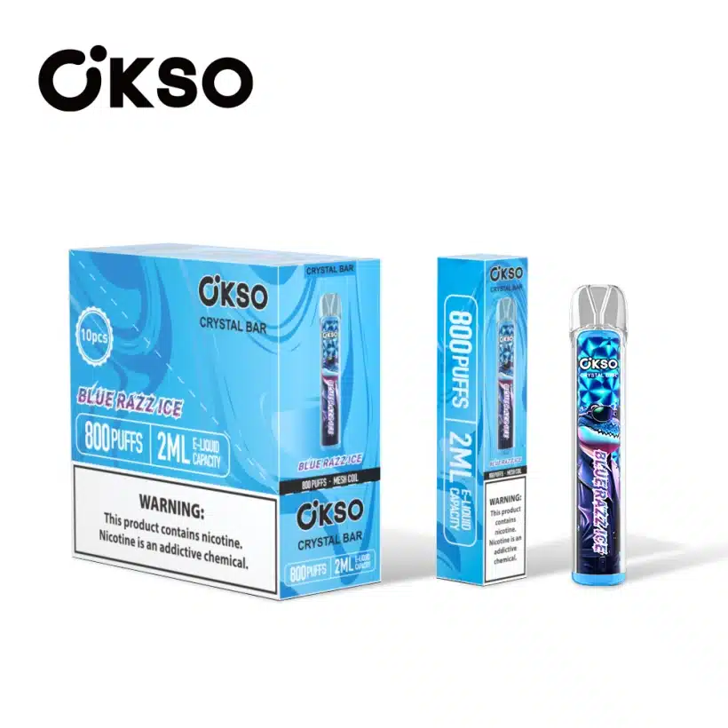 OKSO 800 Puffs Crystal Bar Vape Jednorazowy Tani Hurt Z 2ml E Liquid 8 OKSO 800 Puffs Crystal Bar Vape Jednorazowy Tani Hurt Z 2ml E Liquid