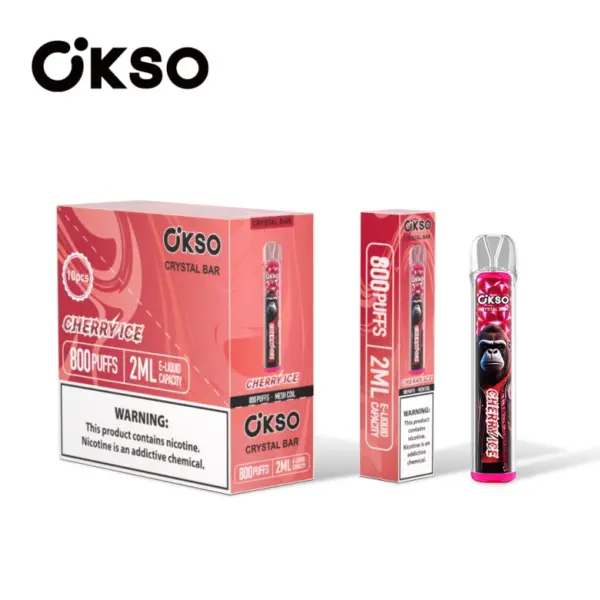 OKSO 800 Puffs Crystal Bar Vape Jednorazowy Tani Hurt Z 2ml E Liquid 14 OKSO 800 Puffs Crystal Bar Vape Jednorazowy Tani Hurt Z 2ml E Liquid