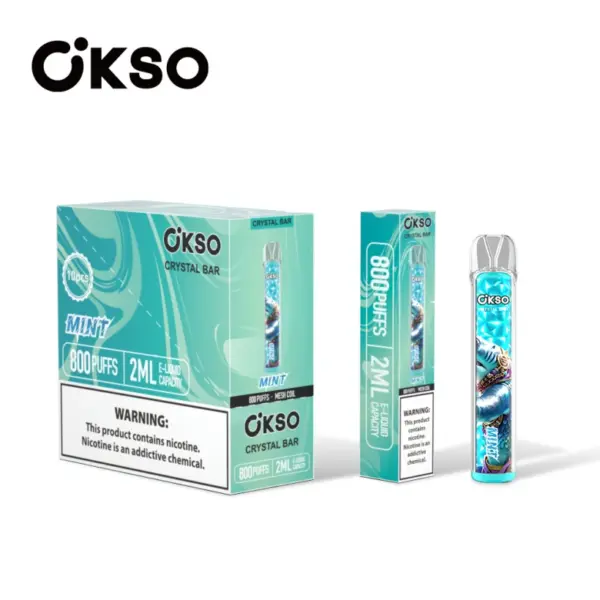 OKSO 800 Puffs Crystal Bar Vape Jednorazowy Tani Hurt Z 2ml E Liquid 12 OKSO 800 Puffs Crystal Bar Vape Jednorazowy Tani Hurt Z 2ml E Liquid