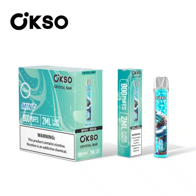 OKSO 800 Puffs Crystal Bar Vape Jednorazowy Tani Hurt Z 2ml E Liquid 5 OKSO 800 Puffs Crystal Bar Vape Jednorazowy Tani Hurt Z 2ml E Liquid
