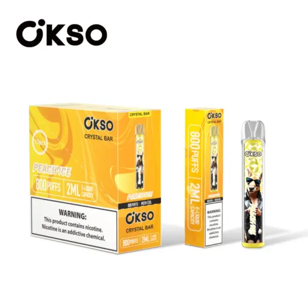 OKSO 800 Puffs Crystal Bar Vape Jednorazowy Tani Hurt Z 2ml E Liquid 11 OKSO 800 Puffs Crystal Bar Vape Jednorazowy Tani Hurt Z 2ml E Liquid