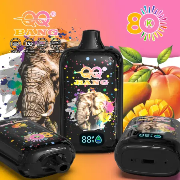 QQ Bang 80000 Zaciągnięć 80K Akumulatorowy Jednorazowy Vape Pen Darmowa Wysyłka 10 QQ Bang 80000 Zaciągnięć 80K Akumulatorowy Jednorazowy Vape Pen Darmowa Wysyłka