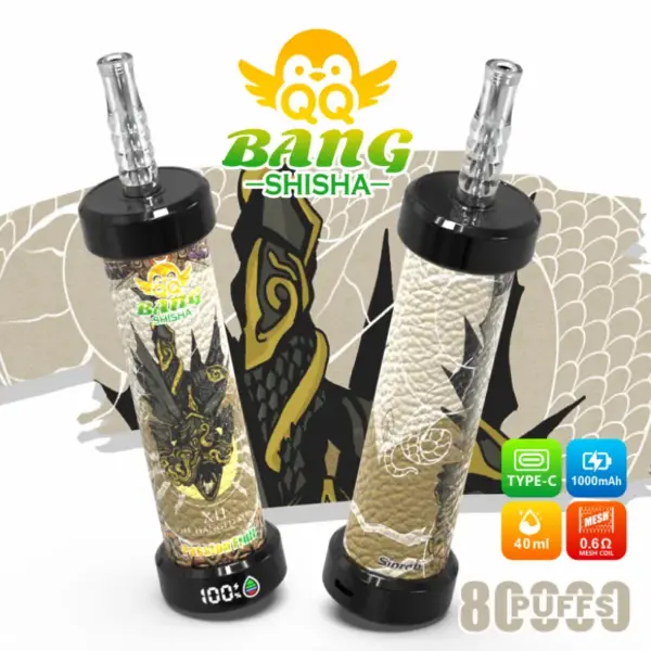 QQ Bang Shisha 80000 Zaciągnięć Najlepszy Jednorazowy Vape Darmowa Wysyłka