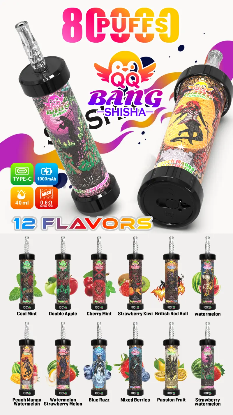 QQ Bang Shisha 80000 Zaciągnięć Najlepszy Jednorazowy Vape Darmowa Wysyłka 16 QQ Bang Shisha 80000 Zaciągnięć Najlepszy Jednorazowy Vape Darmowa Wysyłka