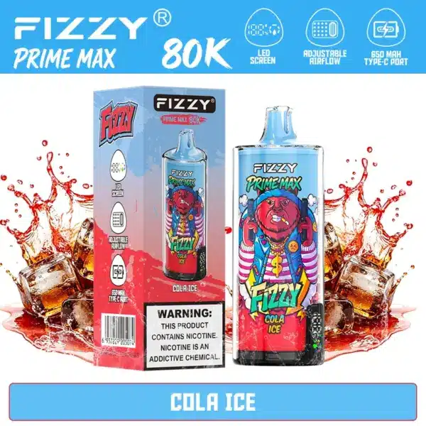 Fizzy 80K Zaciągnięć Prime Max Jednorazowy Vape Magazyn UE Darmowa Wysyłka