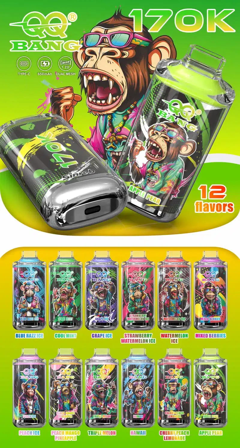 QQ Bang 170K Zaciągnięć Crystal Jednorazowy Vape Hurtowa Sprzedaż Niska Cena Darmowa Wysyłka 16 QQ Bang 170K Zaciągnięć Crystal Jednorazowy Vape Hurtowa Sprzedaż Niska Cena Darmowa Wysyłka