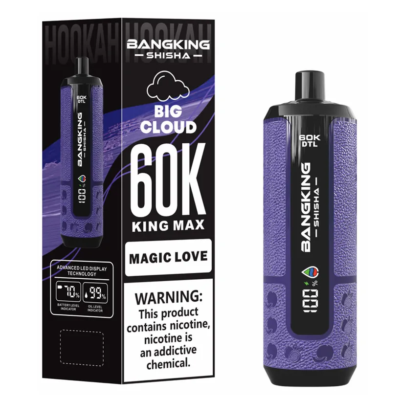 Bang King 60k Zaciągnięć 60000 Puffs Shisha Jednorazowy E-papieros Vape Kupić 3 Bang King 60k Zaciągnięć 60000 Puffs Shisha