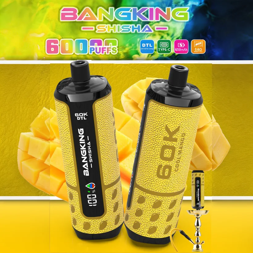 Bang King 60k Zaciągnięć 60000 Puffs Shisha Jednorazowy E-papieros Vape Kupić 5 Bang King 60k Zaciągnięć 60000 Puffs Shisha