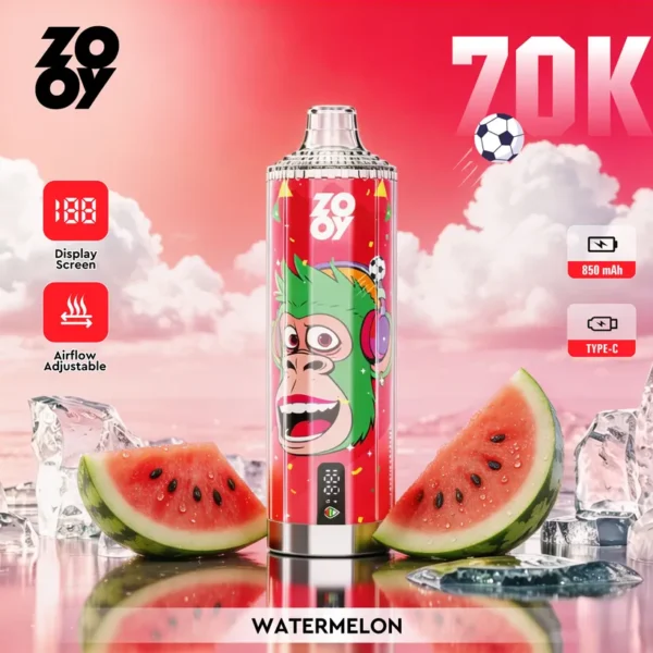 ZOOY 70K Zaciągnięć 70000 Puffs Crystal Jednorazowy E-papieros Vape Kupić wysyłka z Europy